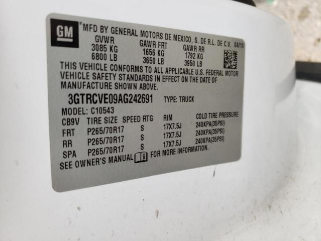 Photo 10 from auction – 2010 GMC SIERRA C15 with VIN 3GTRCVE09AG242691