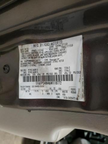 Photo 10 from auction – 2006 FORD FOCUS with VIN 1FAFP34N46W118772