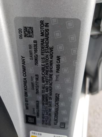 Photo 10 from auction – 2020 CHEVROLET SPARK LS with VIN KL8CB6SA5LC476952