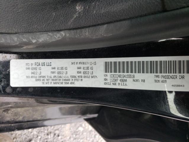 Photo 10 from auction – 2016 CHRYSLER 200 LIMITE with VIN 1C3CCCAB1GN155518