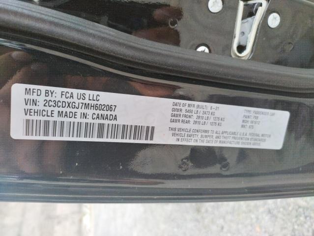 Photo 10 from auction – 2021 DODGE CHARGER SC with VIN 2C3CDXGJ7MH602067