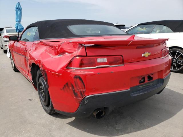Photo 3 from auction – 2014 CHEVROLET CAMARO LT with VIN 2G1FB3D34E9235940