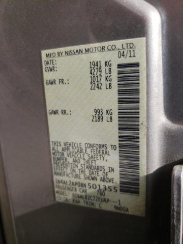 Photo 10 from auction – 2011 NISSAN ALTIMA BAS with VIN 1N4AL2AP0BN501355