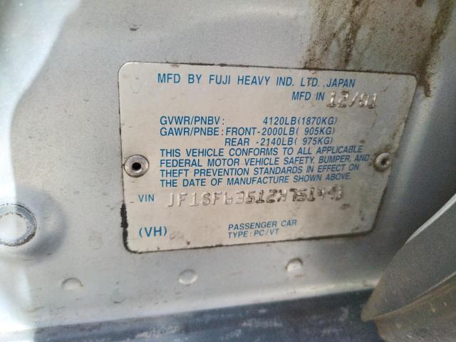 Photo 10 from auction – 2002 SUBARU FORESTER L with VIN JF1SF63512H751491