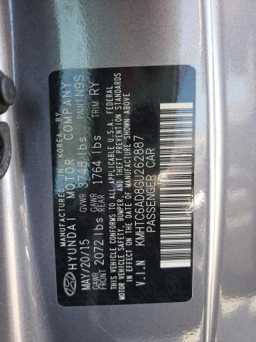 Photo 10 from auction – 2016 HYUNDAI VELOSTER with VIN KMHTC6AD8GU262887