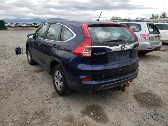 Photo 3 from auction – 2015 HONDA CR-V LX with VIN 2HKRM4H39FH614803