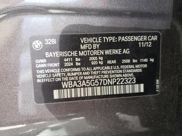 Photo 10 from auction – 2013 BMW 328 I with VIN WBA3A5G57DNP22323