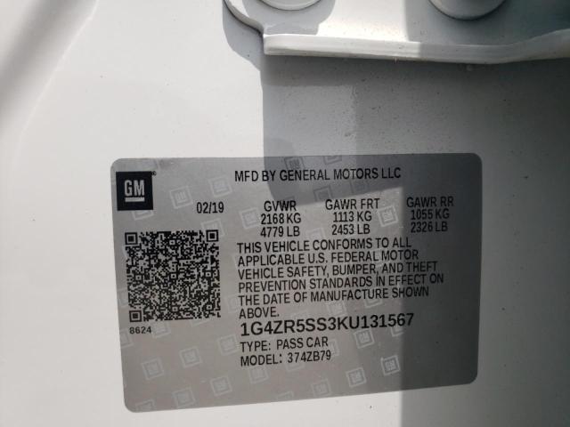 Foto 10 de la subasta – 2019 BUICK LACROSSE E con VIN 1G4ZR5SS3KU131567