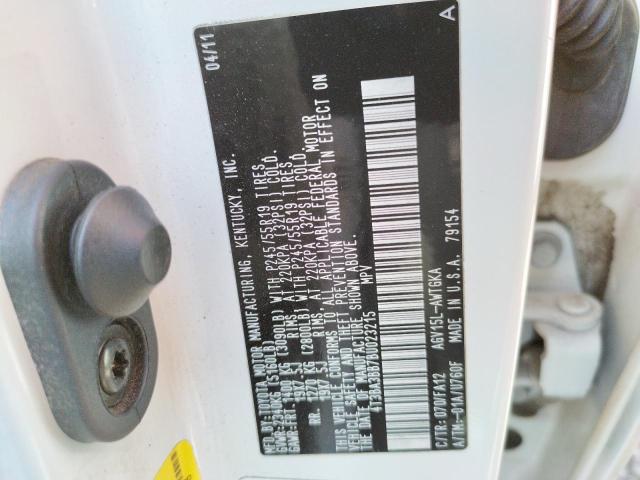 صورة رقم 10 من المزاد - 2011 TOYOTA VENZA مع VIN 4T3BA3BB7BU023215
