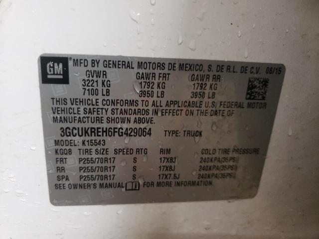 Photo 10 from auction – 2015 CHEVROLET SILVERADO with VIN 3GCUKREH6FG429064