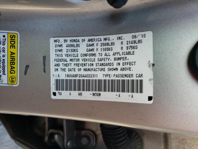 Photo 10 from auction – 2010 ACURA TL with VIN 19UUA8F20AA022311