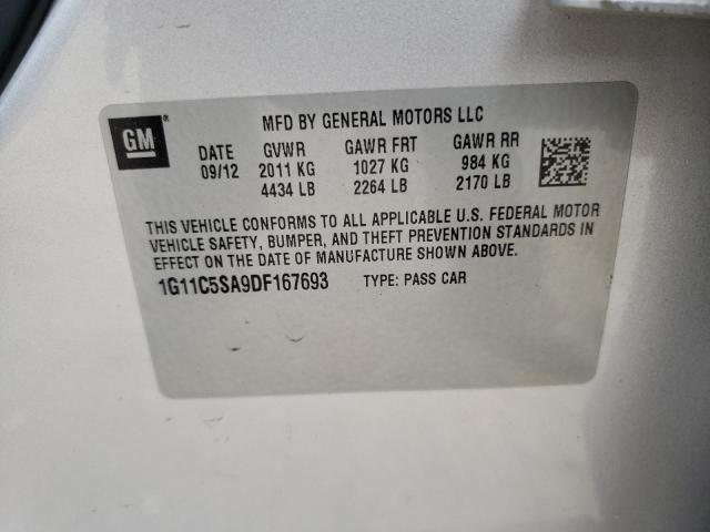 Photo 10 from auction – 2013 CHEVROLET MALIBU 1LT with VIN 1G11C5SA9DF167693