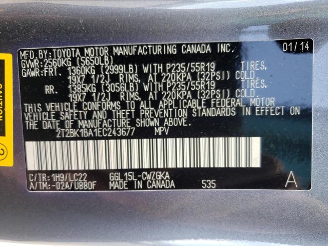 Photo 10 from auction – 2014 LEXUS RX 350 BAS with VIN 2T2BK1BA1EC243677