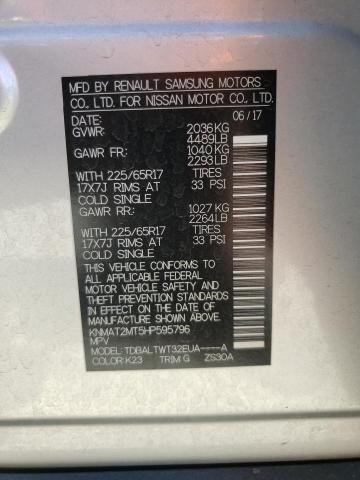Photo 10 from auction – 2017 NISSAN ROGUE S with VIN KNMAT2MT5HP595796
