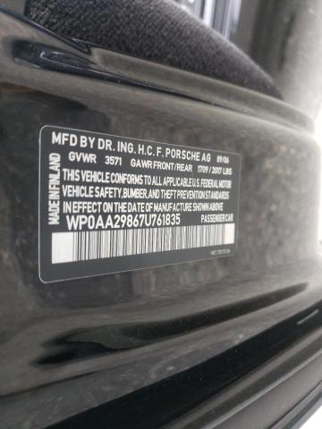 Photo 10 from auction – 2007 PORSCHE CAYMAN S with VIN WP0AA29867U761835