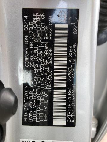 Photo 10 from auction – 2015 TOYOTA PRIUS with VIN JTDKN3DU0F1863828