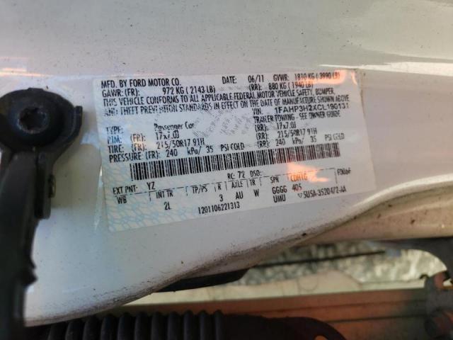 Photo 10 from auction – 2012 FORD FOCUS SEL with VIN 1FAHP3H2XCL190131