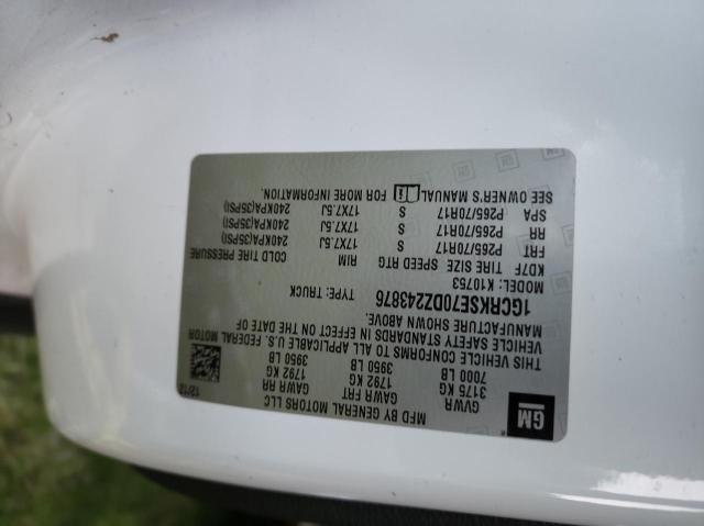 Photo 10 from auction – 2013 CHEVROLET SILVERADO with VIN 1GCRKSE70DZ243876