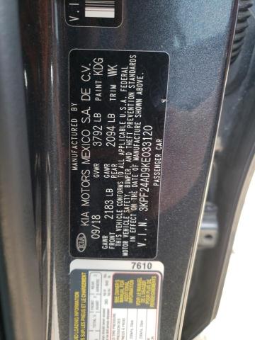 Photo 10 from auction – 2019 KIA FORTE FE with VIN 3KPF24AD9KE033120
