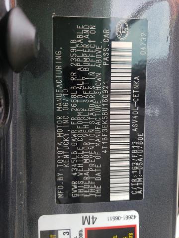 Photo 10 from auction – 2011 TOYOTA CAMRY BASE with VIN 4T1BF3EK5BU160921