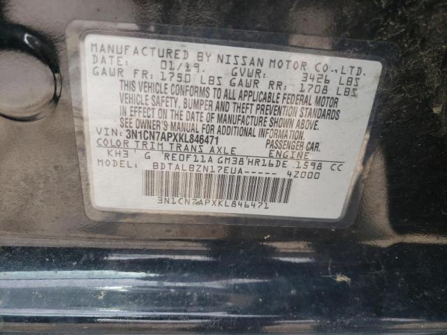 Photo 10 from auction – 2019 NISSAN VERSA S with VIN 3N1CN7APXKL846471