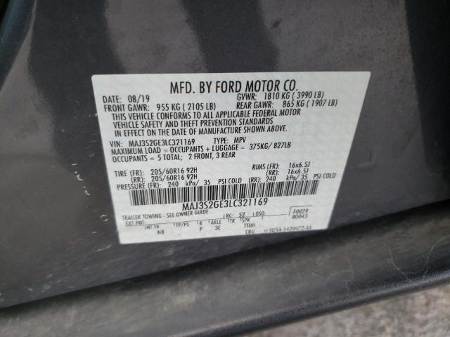 Photo 10 from auction – 2020 FORD ECOSPORT S with VIN MAJ3S2GE3LC321169