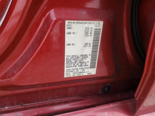Photo 10 from auction – 2013 NISSAN ALTIMA 2.5 with VIN 1N4AL3AP1DC206396