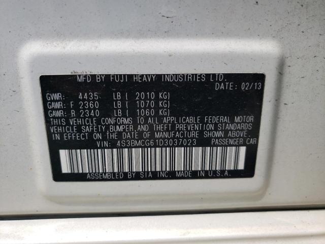 Photo 10 from auction – 2013 SUBARU LEGACY 2.5 with VIN 4S3BMCG61D3037023