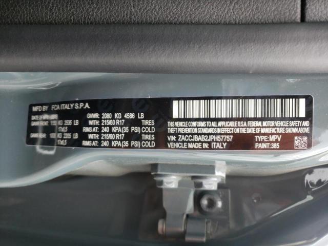 Photo 10 from auction – 2018 JEEP RENEGADE S with VIN ZACCJBAB2JPH57757