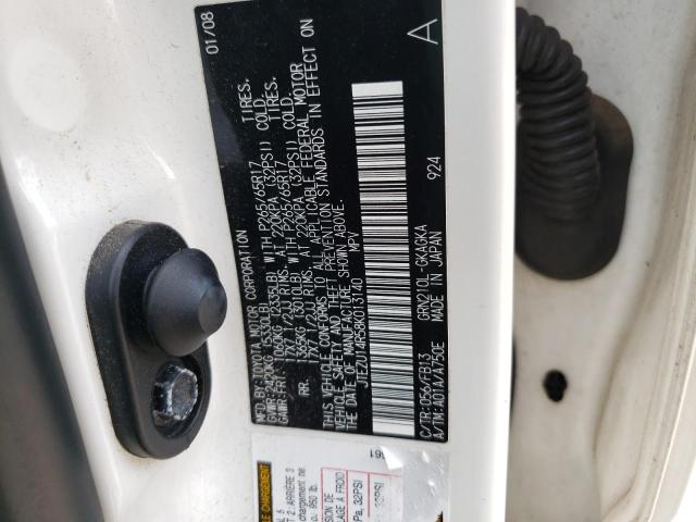 Photo 10 from auction – 2008 TOYOTA 4RUNNER SR with VIN JTEZU14R58K013140