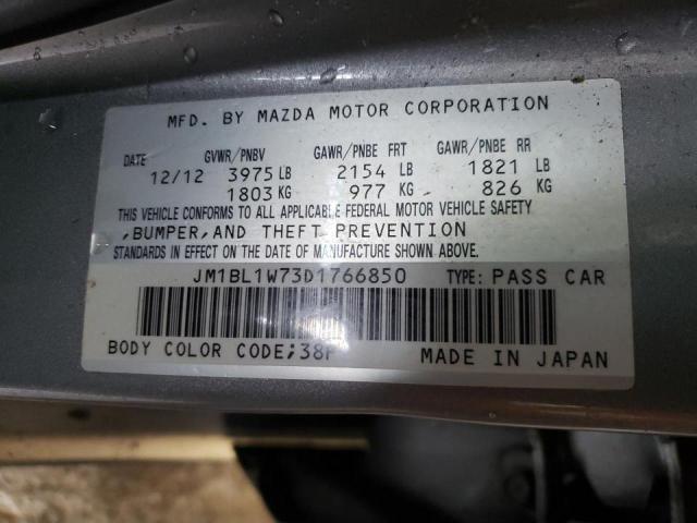 Photo 10 from auction – 2013 MAZDA 3 I with VIN JM1BL1W73D1766850