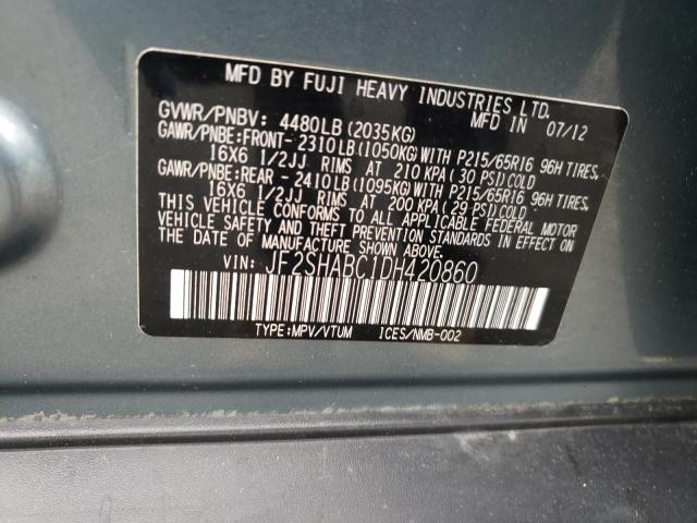 Photo 10 from auction – 2013 SUBARU FORESTER 2 with VIN JF2SHABC1DH420860