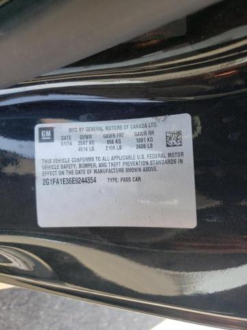 Photo 10 from auction – 2014 CHEVROLET CAMARO LS with VIN 2G1FA1E36E9244354