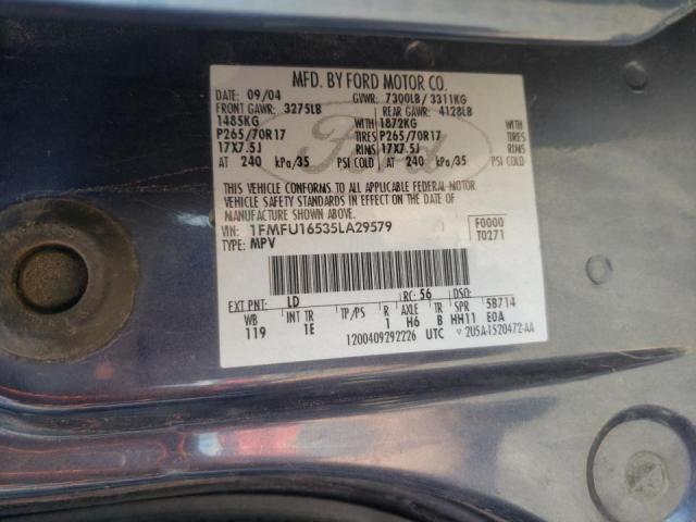 Photo 10 from auction – 2005 FORD EXPEDITION with VIN 1FMFU16535LA29579