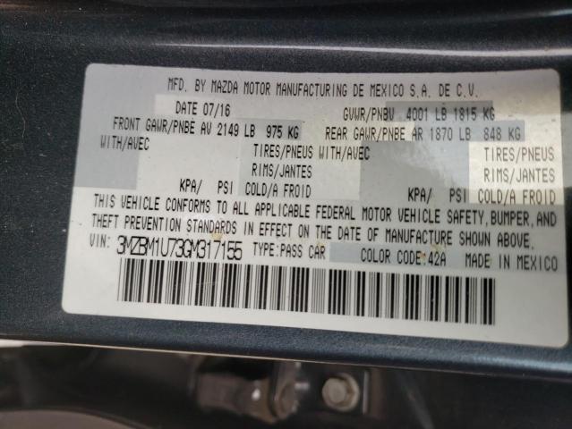 Photo 10 from auction – 2016 MAZDA 3 SPORT with VIN 3MZBM1U73GM317155