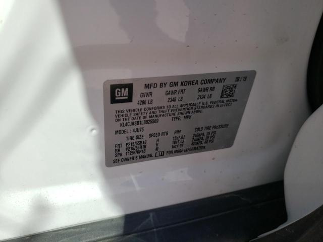 Photo 10 from auction – 2020 BUICK ENCORE PRE with VIN KL4CJASB1LB025569