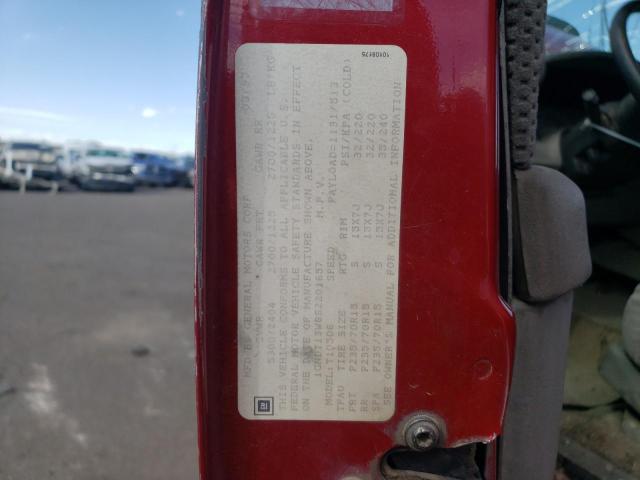 Photo 10 from auction – 1995 CHEVROLET BLAZER with VIN 1GNDT13W8S2201657