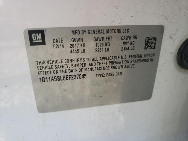 Photo 10 from auction – 2014 CHEVROLET MALIBU LS with VIN 1G11A5SL8EF237645