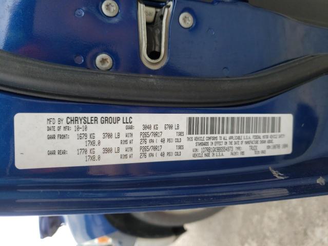 Photo 10 from auction – 2011 DODGE RAM 1500 with VIN 1D7RB1GK9BS554973