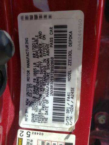 Photo 10 from auction – 2007 TOYOTA COROLLA CE with VIN 1NXBR32E97Z892868