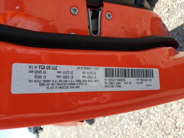 Photo 10 from auction – 2017 DODGE CHARGER R/ with VIN 2C3CDXCT7HH620758