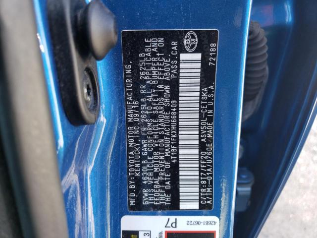 Photo 10 from auction – 2017 TOYOTA CAMRY LE with VIN 4T1BF1FKXHU668409