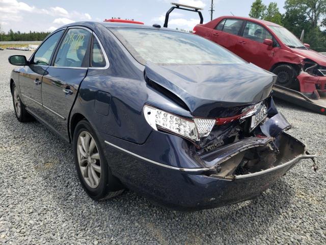 Photo 3 from auction – 2007 HYUNDAI AZERA SE with VIN KMHFC46F07A194632