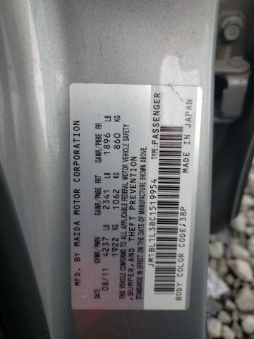 Photo 10 from auction – 2012 MAZDA SPEED 3 with VIN JM1BL1L38C1519954