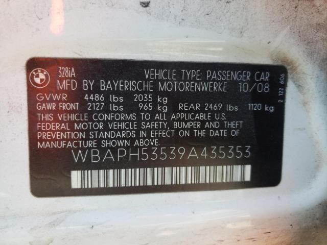 Photo 10 from auction – 2009 BMW 328 I SULE with VIN WBAPH53539A435353