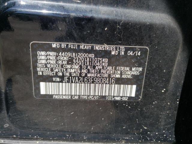Photo 10 from auction – 2015 SUBARU WRX STI with VIN JF1VA2L63F9808416