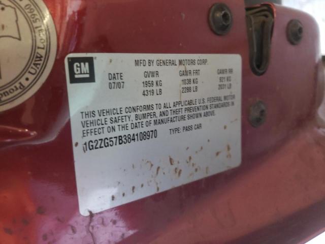 Photo 10 from auction – 2008 PONTIAC G6 BASE with VIN 1G2ZG57B384108970