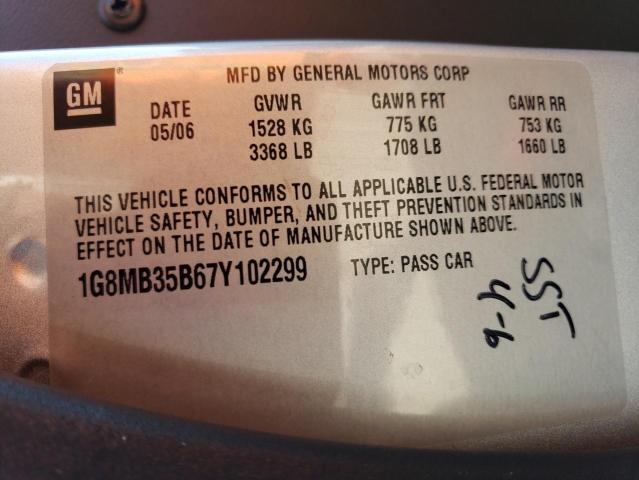 Photo 10 from auction – 2007 SATURN SKY with VIN 1G8MB35B67Y102299