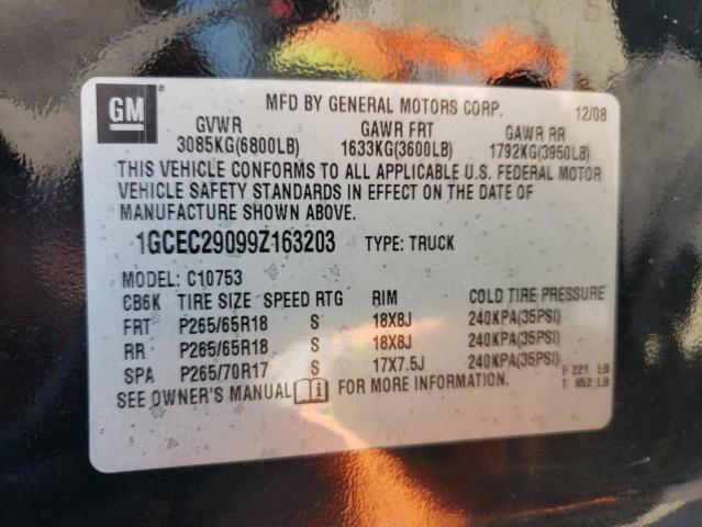 Photo 10 from auction – 2009 CHEVROLET 1500 with VIN 1GCEC29099Z163203