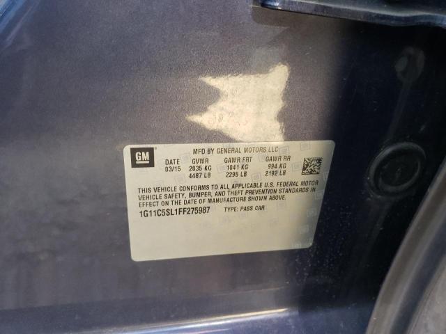 Photo 10 from auction – 2015 CHEVROLET MALIBU 1LT with VIN 1G11C5SL1FF275987